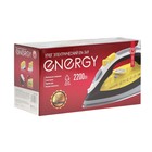 Утюг Energy EN-349, 2200 Вт, тефлоновая подошва, 330 мл, чёрно-жёлтый - фото 8563694