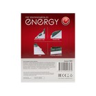 Утюг Energy EN-351, 2200 Вт, тефлоновая подошва, 20 г/мин, 260 мл, бело-зелёный - фото 7703567