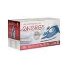 Утюг Energy EN-352, 2200 Вт, керамическая подошва, 200 мл, бело-голубой - фото 7660031