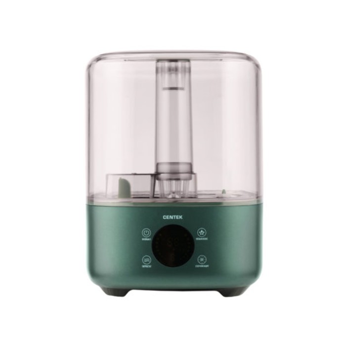 Увлажнитель воздуха Centek СТ-5103, ультразвуковой, 25 Вт, 4.5 л, до 35 м², зелёный - Фото 1