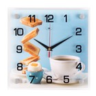 Часы настенные, серия: Кухня, "Приятный завтрак", 25 х 25 см - фото 3120677