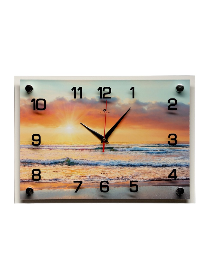 Часы настенные, интерьерные "Морской рассвет", бесшумные, 25 х 35 см - Фото 1