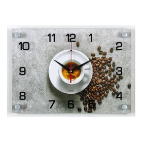 Часы настенные, интерьерные: Кухня, "Кофе", 36 х 25.5 см