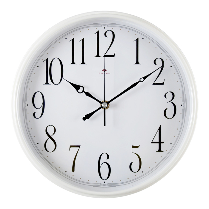 Часы настенные, серия: Классика, d-29 см, корпус белый