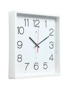 Часы настенные, интерьерные, бесшумные, 30 х 30 см, корпус белый - Фото 3