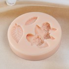 Молд силикон "Гортензия" 4,8х4х1,5   4х1,9х0,3   2,5х1х0,5 см - фото 24388090