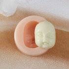 Молд силикон "Лицо младенца" №14 2,1х1,6х0,8 см - Фото 1