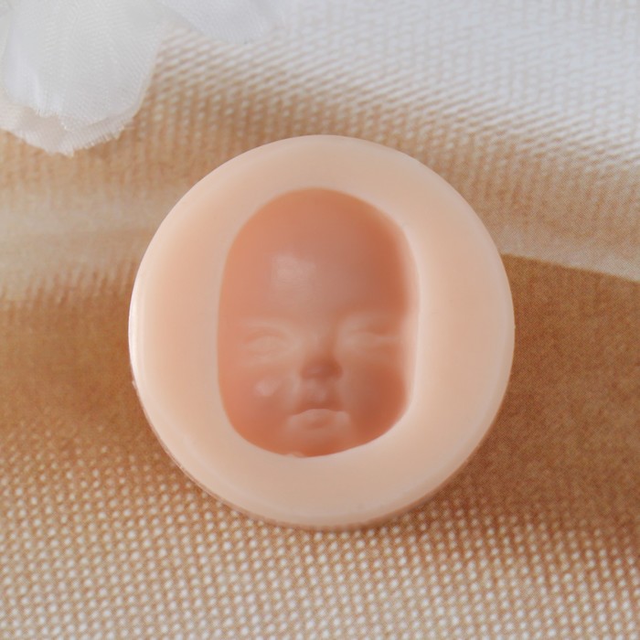 Молд силикон "Лицо младенца" №14 2,1х1,6х0,8 см