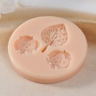 Молд силикон "Две совы" 3,5х2,4х0,6   2,1х2,1х0,6   2,1х2,1х0,6 см - фото 23080362