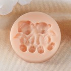 Молд силикон "Мишки Ангелочки" 3,8х2,8х0,5 см - фото 24320115