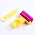 Формочки для лепки, набор 12 шт., валик, инструмент, цвет МИКС - фото 23042372