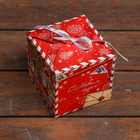 Коробка складная "Дед Мороз"  10 х 10 х 10 см - Фото 2