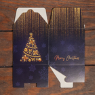 Коробка складная, подарочная новогодняя Merry christmas 10×10×10 см - Фото 4