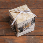 Коробка складная, подарочная новогодняя «С Новым годом» 10×10×10 см - Фото 2