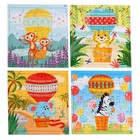 Набор пазлов 4 в 1 «На большом воздушном шаре» - фото 23105393