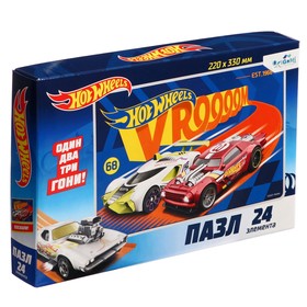 Пазл Hot wheels «Финишный рывок», 24 элемента 10119696