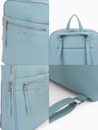 Рюкзак-сумка Astraria на молнии, с карманами, голубой - Фото 3