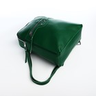 Рюкзак женский на молнии, с карманами, размер 27×10×31 см, зелёный - Фото 4