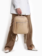 Рюкзак женский на молнии, с карманами, размер 27×10×31 см, бежевый - Фото 13