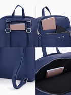 Рюкзак женский на молнии, с карманами, размер 27×10×31 см, синий - Фото 2