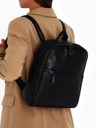 Рюкзак-сумка женский на молнии, с карманами, размер 27×9.5×32 см, чёрный - Фото 11