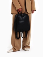 Рюкзак-сумка женский на молнии, с карманами, размер 27×9.5×32 см, чёрный - Фото 13