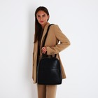 Рюкзак-сумка женский на молнии, с карманами, размер 27×9.5×32 см, чёрный - Фото 7