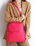 Рюкзак-сумка женский на молнии, с карманами, размер 27×9.5×32 см, фуксия - Фото 12