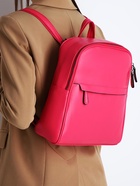 Рюкзак-сумка женский на молнии, с карманами, размер 27×9.5×32 см, фуксия - Фото 2
