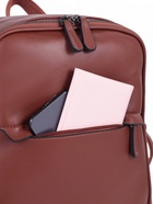 Рюкзак-сумка женский на молнии, с карманами, размер 27×9.5×32 см, коричневый - Фото 8