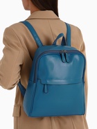 Рюкзак-сумка женский на молнии, с карманами, размер 27×9.5×32 см, синий - Фото 2