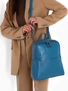 Рюкзак-сумка женский на молнии, с карманами, размер 27×9.5×32 см, синий - Фото 10