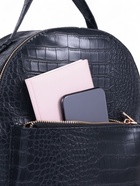 Рюкзак женский на молнии, с карманом, размер 24×12×31 см, чёрный - Фото 3