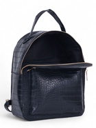 Рюкзак женский на молнии, с карманом, размер 24×12×31 см, чёрный - Фото 10