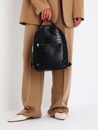 Рюкзак женский на молнии, с карманом, размер 24×12×31 см, чёрный - Фото 11