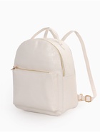 Рюкзак женский на молнии, с карманом, размер 24×12×31 см, белый - Фото 7