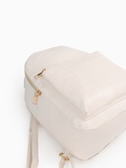 Рюкзак женский на молнии, с карманом, размер 24×12×31 см, белый - Фото 4