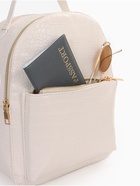 Рюкзак женский на молнии, с карманом, размер 24×12×31 см, белый - Фото 5