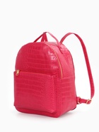 Рюкзак женский на молнии, с карманом, размер 24×12×31 см, фуксия - Фото 7