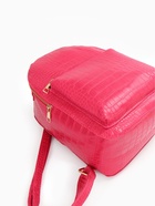 Рюкзак женский на молнии, с карманом, размер 24×12×31 см, фуксия - Фото 4
