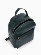 Рюкзак женский на молнии, с карманом, размер 24×12×31 см, зелёный - Фото 6