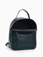 Рюкзак женский на молнии, с карманом, размер 24×12×31 см, зелёный - Фото 5