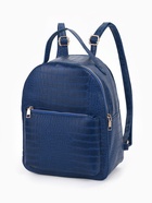 Рюкзак женский на молнии, с карманом, размер 24×12×31 см, синий - Фото 1