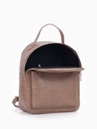 Рюкзак женский на молнии, с карманом, размер 24×12×31 см, бежевый - Фото 7