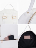 Рюкзак женский на молнии, с карманами, размер 27×10×34 см, белый - Фото 2