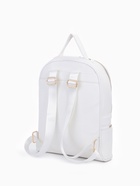 Рюкзак женский на молнии, с карманами, размер 27×10×34 см, белый - Фото 4