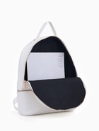 Рюкзак женский на молнии, с карманами, размер 27×10×34 см, белый - Фото 5