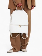 Рюкзак женский на молнии, с карманами, размер 27×10×34 см, белый - Фото 8