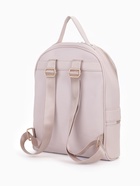 Рюкзак женский на молнии, с карманами, размер 27×10×34 см, бежевый - Фото 3