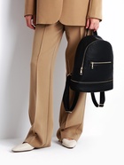 Рюкзак женский на молнии, с карманом, размер 27×13.5×33 см, чёрный - Фото 10